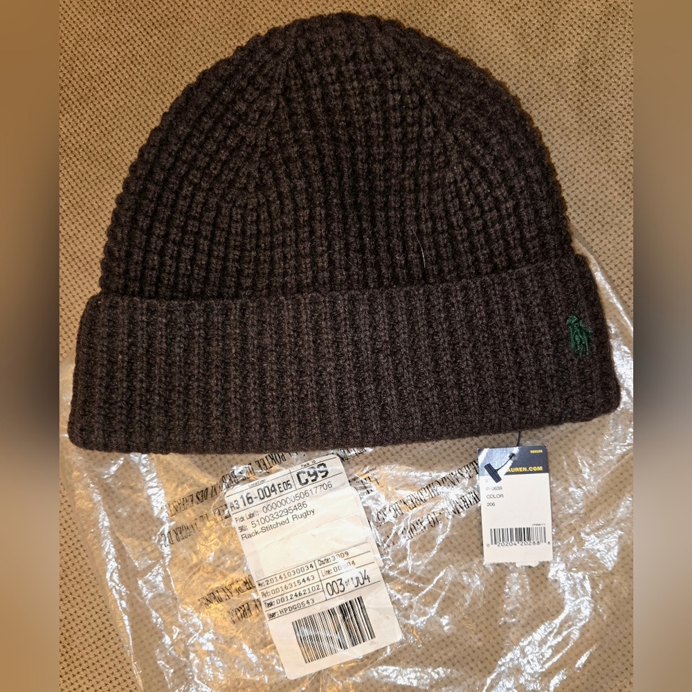 Polo by Ralph Lauren Men's Chocolate Knit Hat